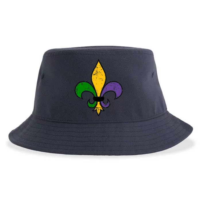 Mardi Gras New Orleans Fleur De Lis Sustainable Bucket Hat