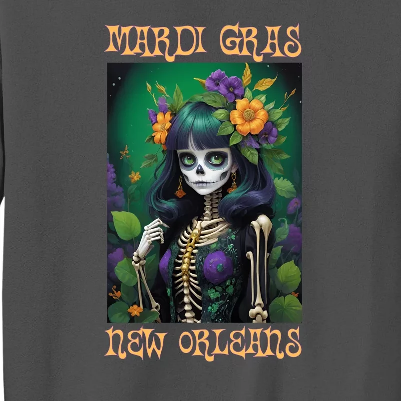 Mardi Gras New Orleans 2024 Tall Sweatshirt