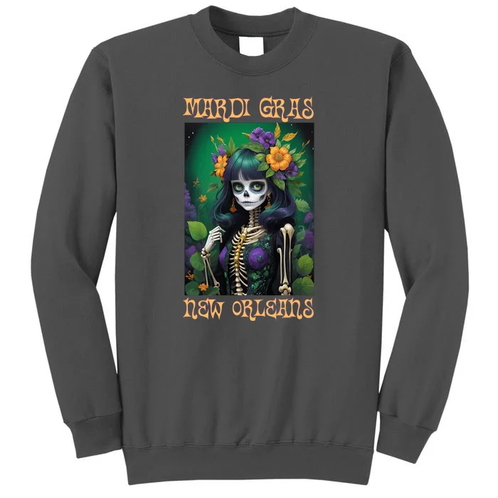 Mardi Gras New Orleans 2024 Tall Sweatshirt