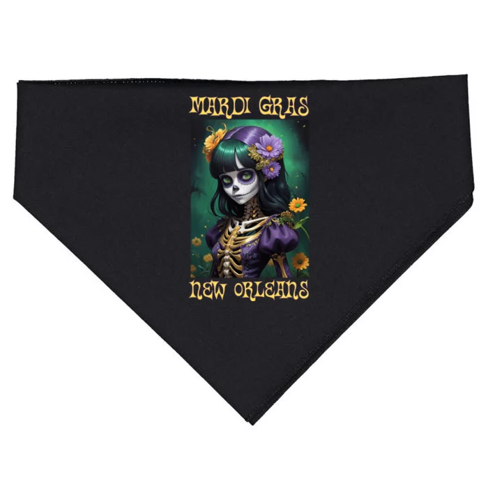 Mardi Gras New Orleans 2024 USA-Made Doggie Bandana