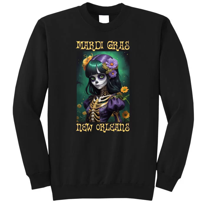 Mardi Gras New Orleans 2024 Tall Sweatshirt