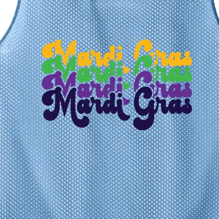 Mardi Gras New Orleans Retro Mesh Reversible Basketball Jersey Tank