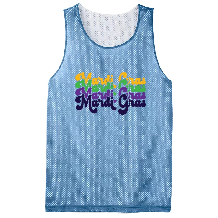 Mardi Gras New Orleans Retro Mesh Reversible Basketball Jersey Tank