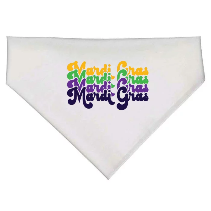 Mardi Gras New Orleans Retro USA-Made Doggie Bandana