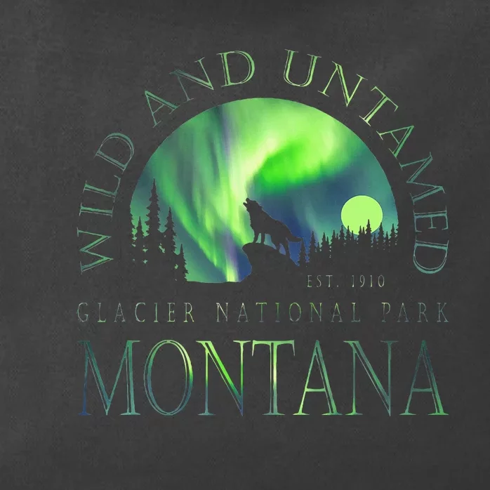 Montana Glacier National Park Northern Lights Zip Tote Bag