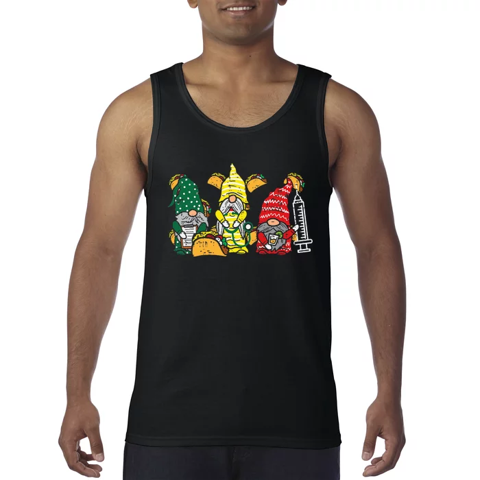 Mexican Gnomes Nurse Cinco De Mayo Nurse Scrub Tank Top