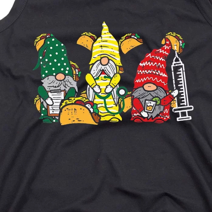 Mexican Gnomes Nurse Cinco De Mayo Nurse Scrub Tank Top