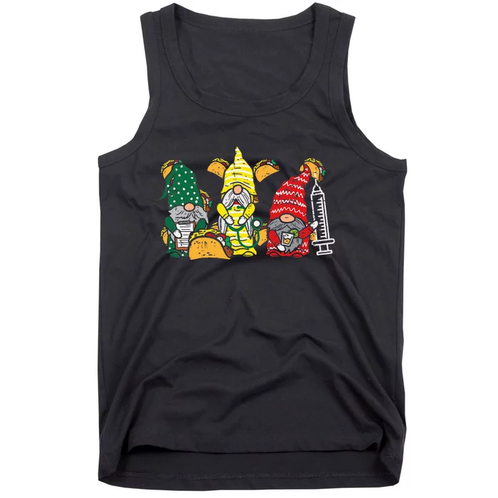 Mexican Gnomes Nurse Cinco De Mayo Nurse Scrub Tank Top