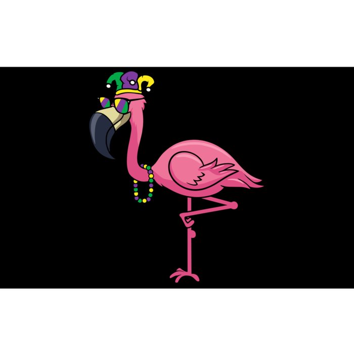 Mardi Gras New Orleans Flamingo Tall Bumper Sticker