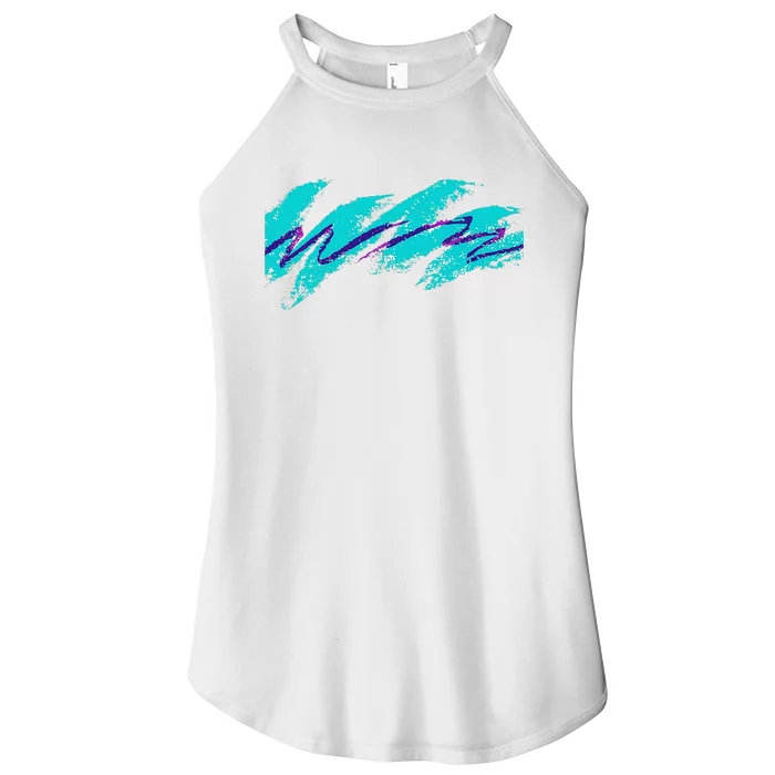 Millennials Geometric Nostalgia 90s Women’s Perfect Tri Rocker Tank