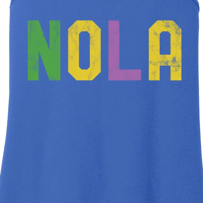 Mardi Gras Nola New Orleans Retro Party Gift Ladies Essential Tank