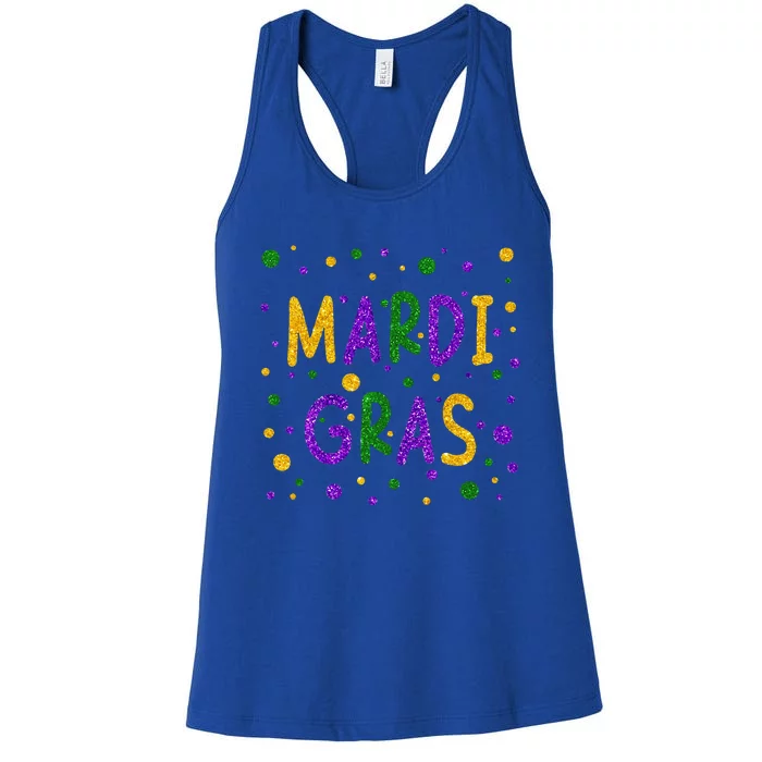 Mardi Gras Outfit Mardi Gras Carnival 2024 New Orleans Party Women's Racerback Tank