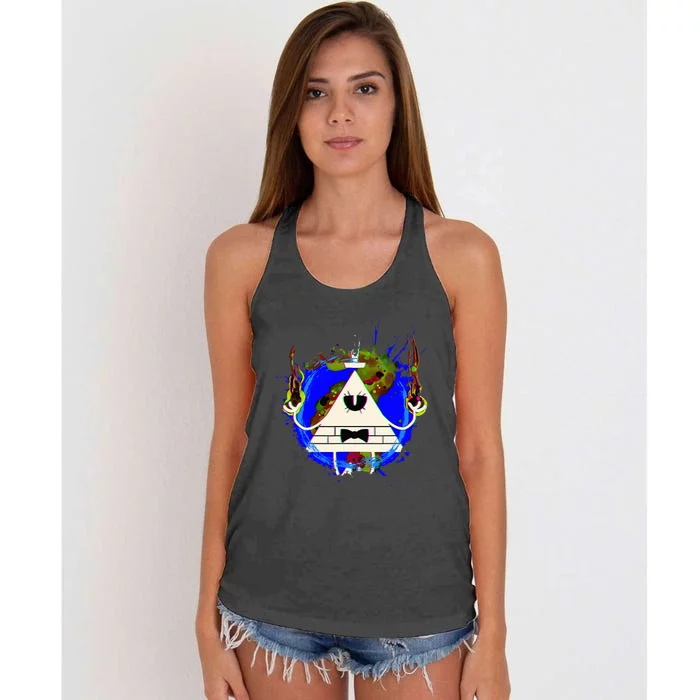 Mountain Gravity Oregon USA Adventure Awaits Falls Life Eye Women's Knotted Racerback Tank