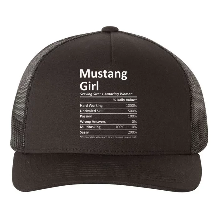 Mustang Girl Ok Oklahoma Yupoong Adult 5-Panel Trucker Hat