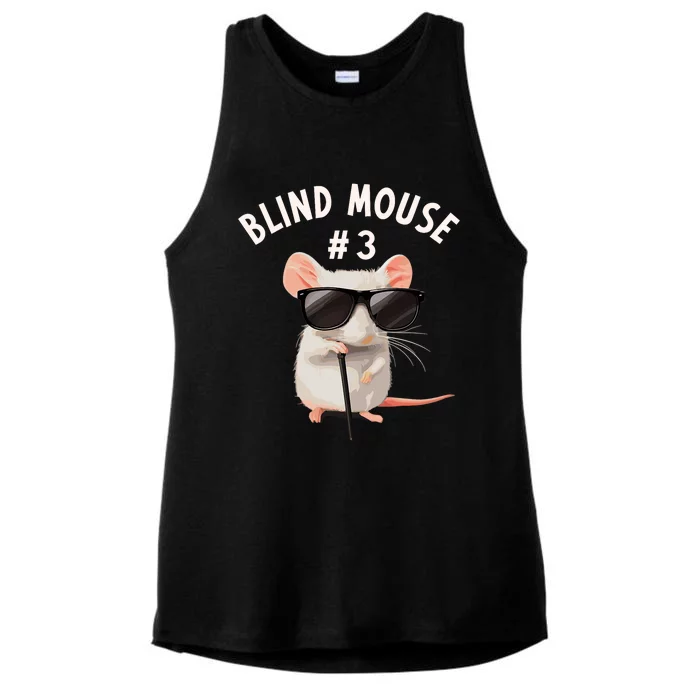 Matching Group Outfit 3 Of 3 Three Blind Mice Costume Ladies Tri-Blend Wicking Tank