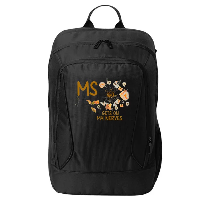 MS Gets On My Nerves Multiple Sclerosis Awareness . City Backpack