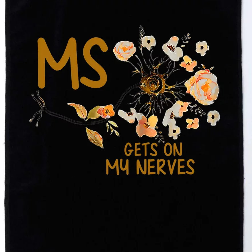 MS Gets On My Nerves Multiple Sclerosis Awareness . Platinum Collection Golf Towel