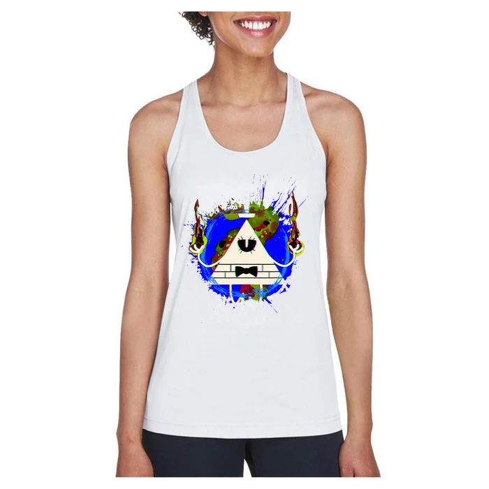 Mountain Gravity Oregon Usa Adventure Awaits Falls Life Eye Women's Racerback Tank