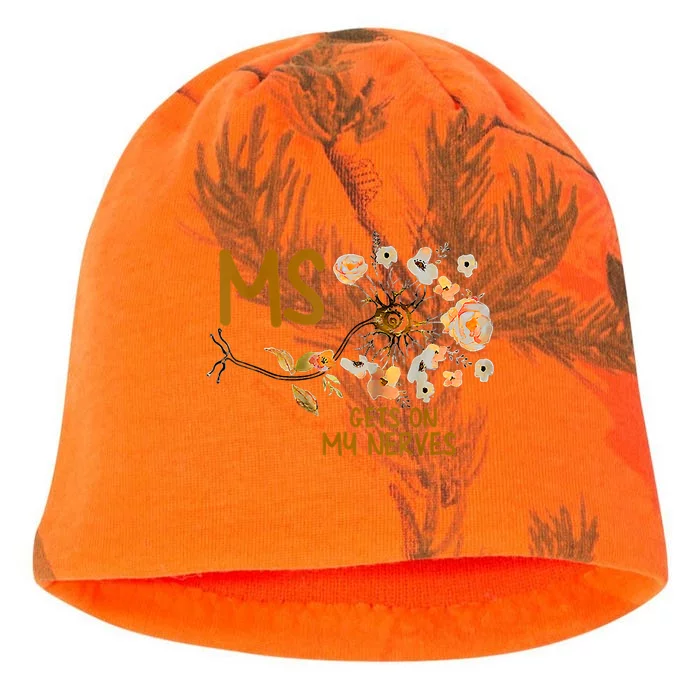 MS Gets On My Nerves Multiple Sclerosis Awareness Kati - Camo Knit Beanie