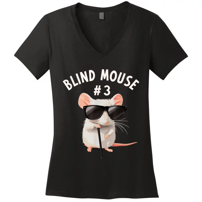 Matching Group Outfit #3 Of 3 Three Blind Mice Costume Women's V-Neck T-Shirt