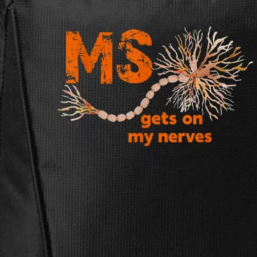 MS Get On My Nerves Multiple Sclerosis Awareness City Backpack