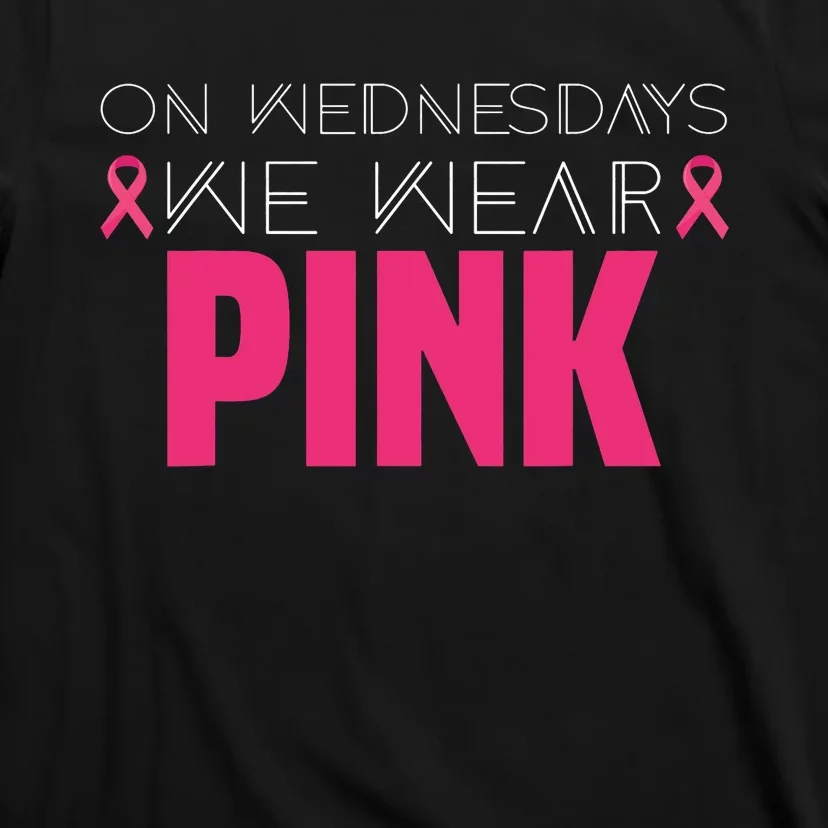 Mean Girl On Wednesday We Wear Pink Breast Cancer Awareness T-Shirt