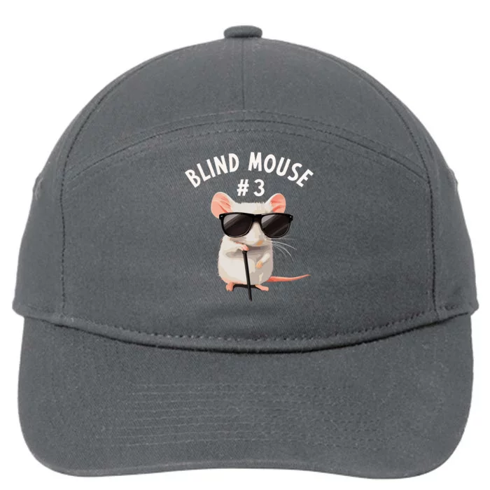 Matching Group Outfit 3 Of 3 Three Blind Mice Costume 7-Panel Snapback Hat