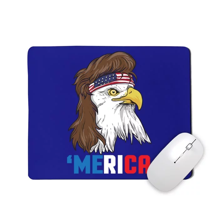 Merica Gift Patriotic Mullet Eagle Pride Gift Mousepad