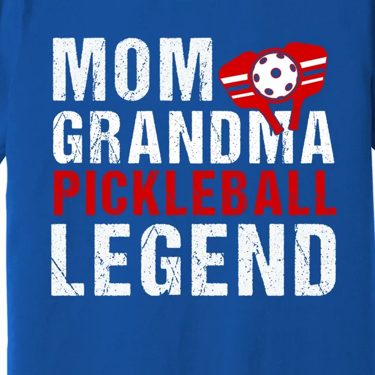 Mom Grandma Pickleball Legend Player Funny Pickle Ball Gift Premium T-Shirt