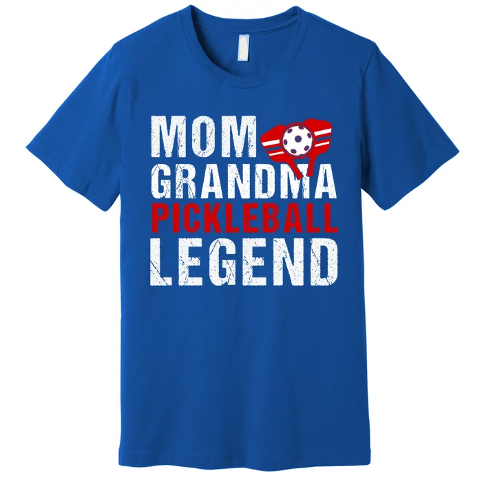 Mom Grandma Pickleball Legend Player Funny Pickle Ball Gift Premium T-Shirt