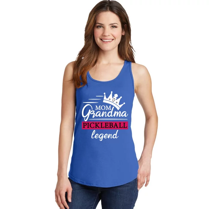 Mom Grandma Pickleball Legend Funny Meaningful Gift Ladies Essential Tank