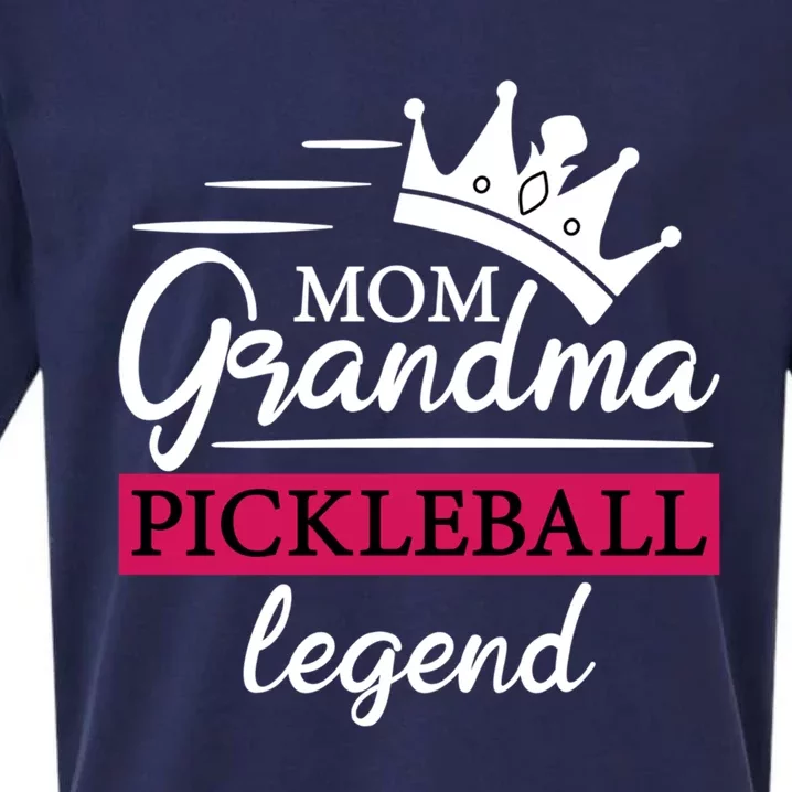 Mom Grandma Pickleball Legend Funny Meaningful Gift Sueded Cloud Jersey T-Shirt