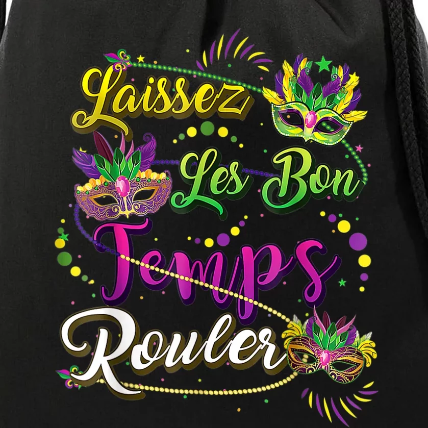 Mardi Gras Party Laissez Les Bon Temps Rouler Women Drawstring Bag