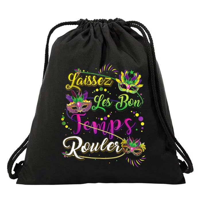 Mardi Gras Party Laissez Les Bon Temps Rouler Women Drawstring Bag