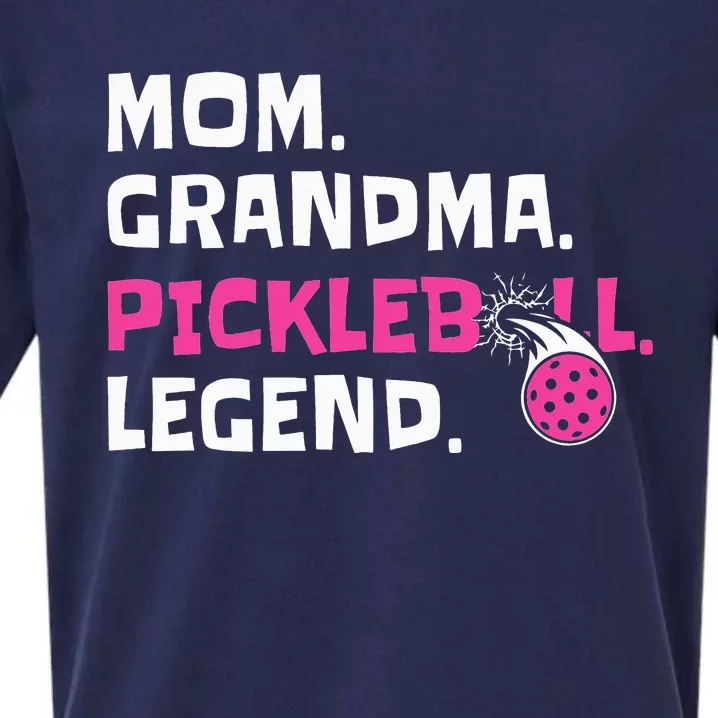 Mom Grandma Pickleball Legend Coach Player Sueded Cloud Jersey T-Shirt