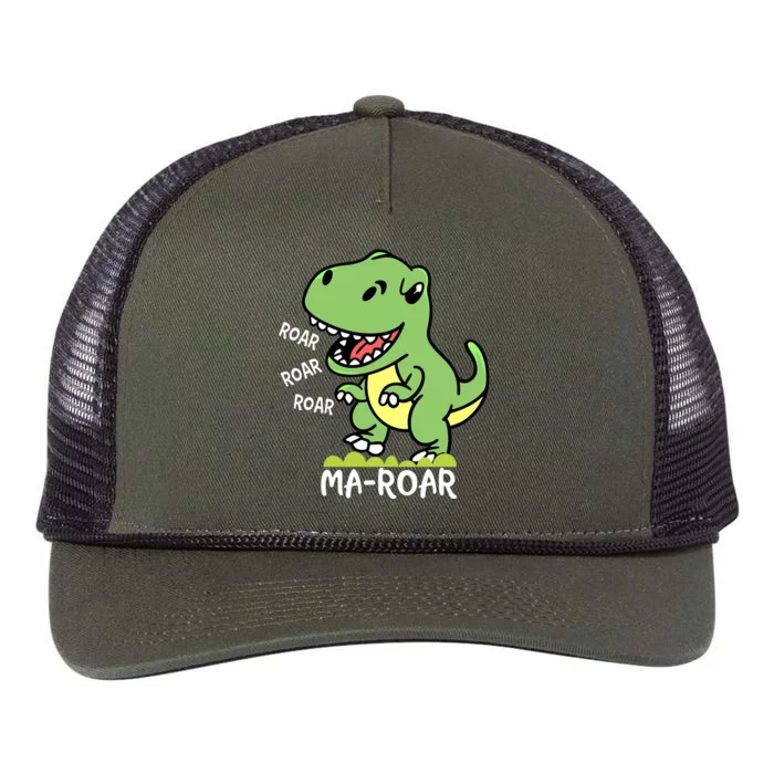 Mafunny Giftroar Passover Jewish Holiday Dinosaur Dino Gift Retro Rope Trucker Hat Cap