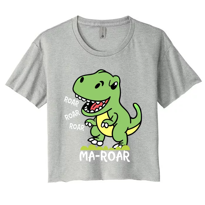 Mafunny Giftroar Passover Jewish Holiday Dinosaur Dino Gift Women's Crop Top Tee