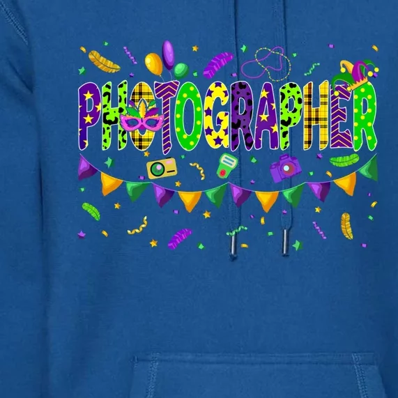 Mardi Gras Photographer Carnival Parade Party Job Occupation Gift Premium Hoodie