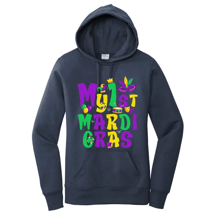 Mardi Gras Party My First Mardi Gras For Women's Pullover Hoodie