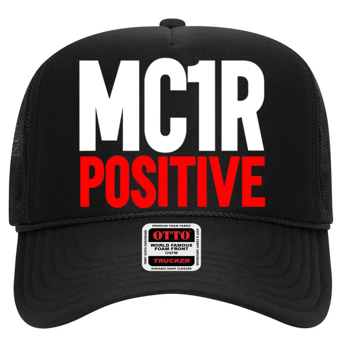 MC1R Gene Positive Funny Redhead Ginger Red Hair High Crown Mesh Trucker Hat