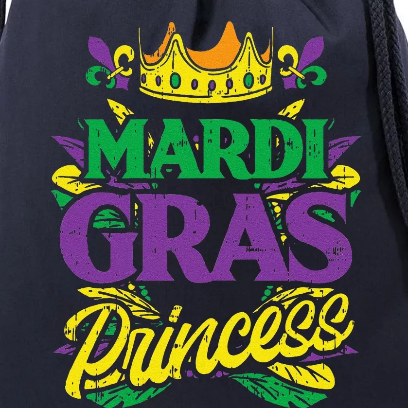 Mardi Gras Princess Funny Mardi Gras Carnival Drawstring Bag