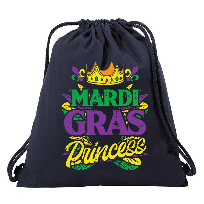 Mardi Gras Princess Funny Mardi Gras Carnival Drawstring Bag