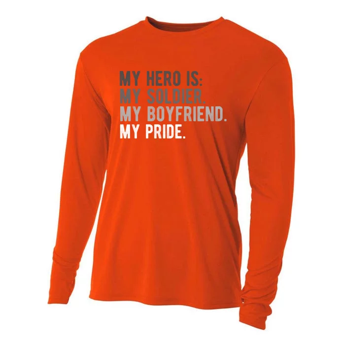 Military Gift Proud Army Friend Friend Hero Soldier Cooling Performance Long Sleeve Crew