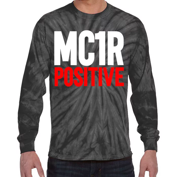 MC1R Gene Positive Funny Redhead Ginger Red Hair Tie-Dye Long Sleeve Shirt