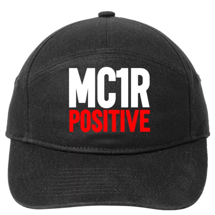 MC1R Gene Positive Funny Redhead Ginger Red Hair 7-Panel Snapback Hat