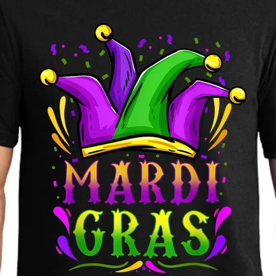 Mardi Gras Party Hat Gift Pajama Set