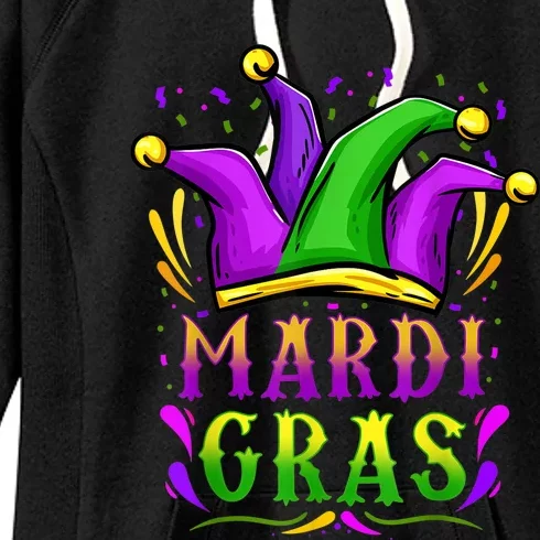 Mardi Gras Party Hat Gift Women's Fleece Hoodie