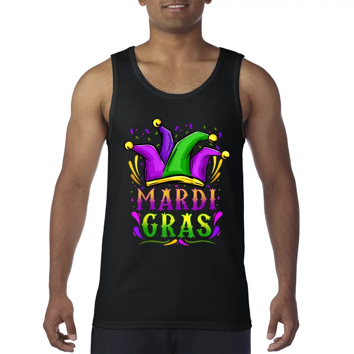 Mardi Gras Party Hat Gift Tank Top