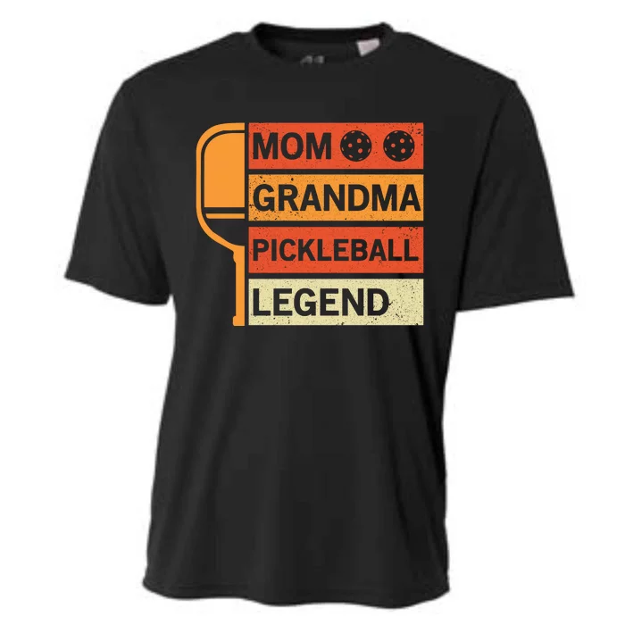 Mom Grandma Pickleball Legend Paddle Gift For Pickleball Cooling Performance Crew T-Shirt