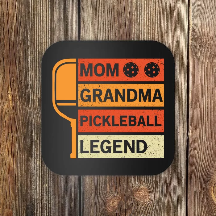 Mom Grandma Pickleball Legend Paddle Gift For Pickleball Coaster